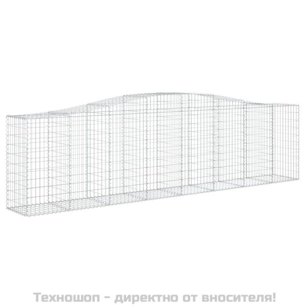 Габионни кошници арка 2 бр 400x50x100/120 см поцинковано желязо