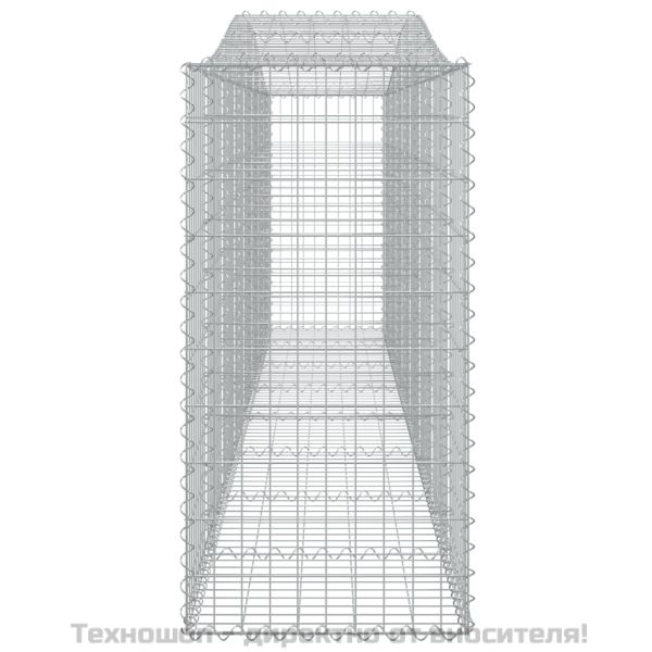 Габионни кошници арка 2 бр 400x50x100/120 см поцинковано желязо