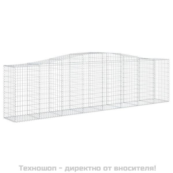 Габионни кошници арка 6 бр 400x50x100/120 см поцинковано желязо