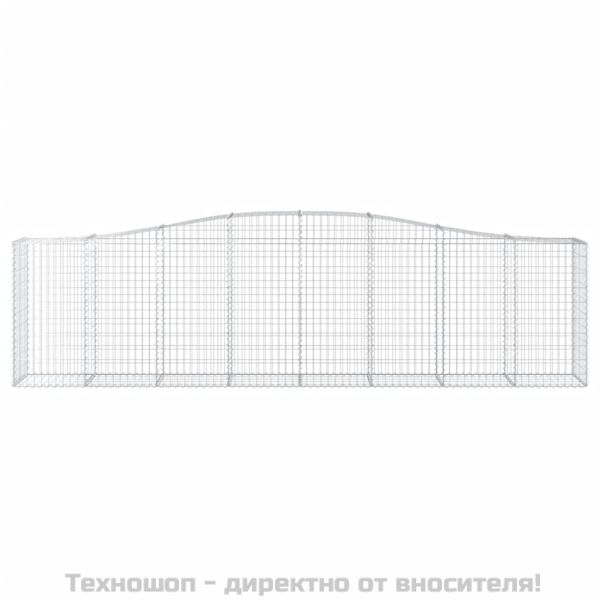 Габионни кошници арка 3 бр 400x50x100/120 см поцинковано желязо