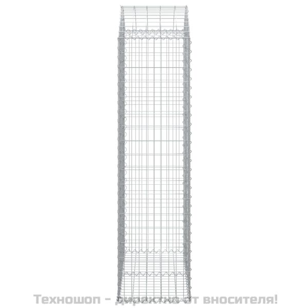 Дъговидна габионна кошница 100x50x180/200 см поцинковано желязо
