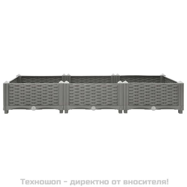 Повдигната леха, 120x40x23 см, полипропилен