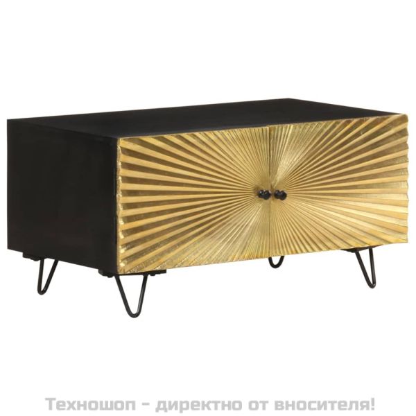 Маса за кафе, 90x50x45 см, мангово дърво масив