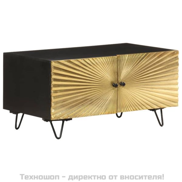 Маса за кафе, 90x50x45 см, мангово дърво масив