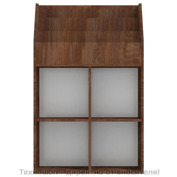 Етажерка за детски книжки, дъб, 71x30x114 см, инженерно дърво