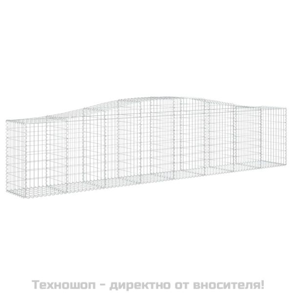 Габионни кошници арка 4 бр 400x50x80/100 см поцинковано желязо