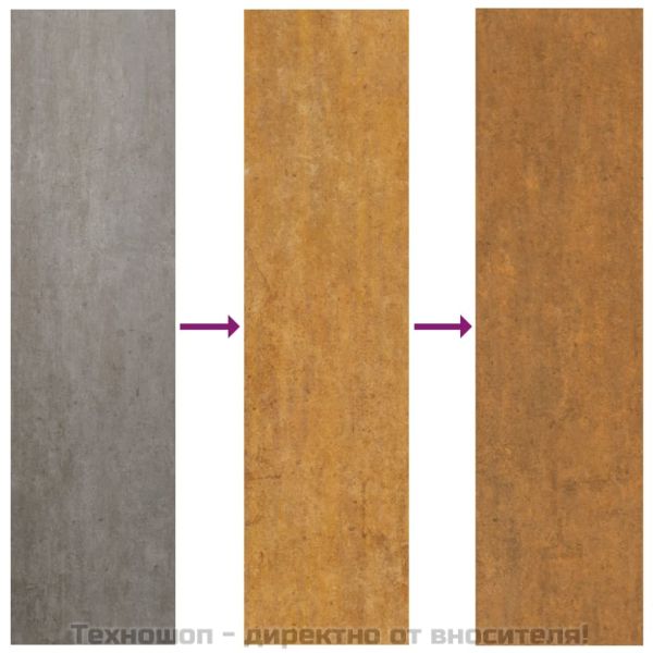 Кашпа, ръждиво, 40x40x45 см, кортенова стомана