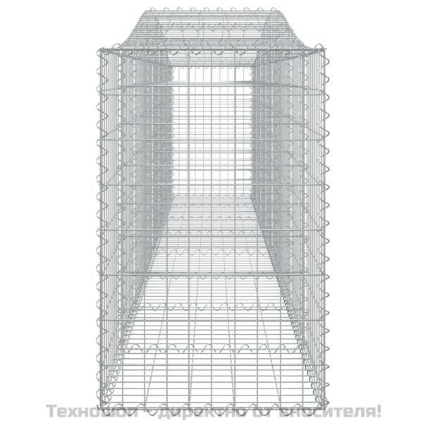 Габионни кошници арка 15 бр 400x50x80/100 см поцинковано желязо
