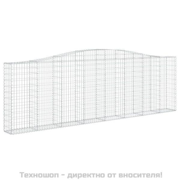 Габионни кошници арка 7 бр 400x30x120/140 см поцинковано желязо