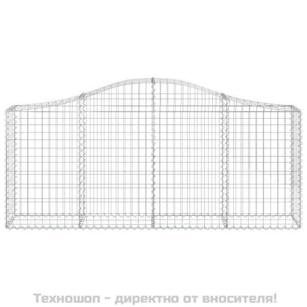 Габионни кошници арка 10 бр 200x30x80/100 см поцинковано желязо