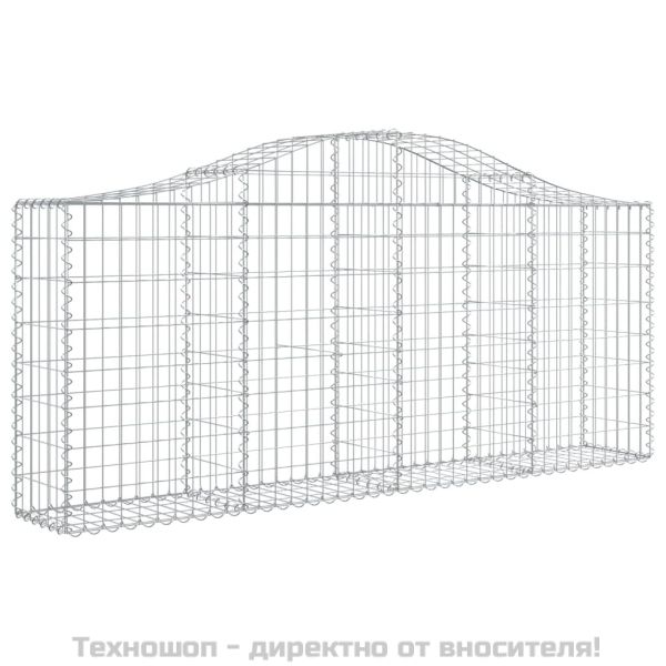 Габионни кошници арка 5 бр 200x30x80/100 см поцинковано желязо