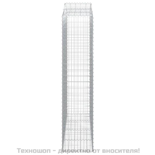 Габионни кошници арка 3 бр 200x50x220/240 см поцинковано желязо