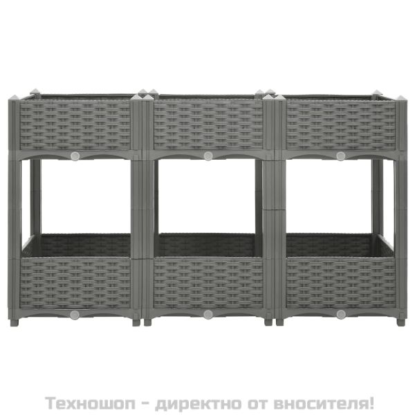 Повдигната леха, 120x40x71 см, полипропилен