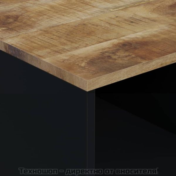 Маса за кафе, 80x50x40 см, манго масив и инженерно дърво