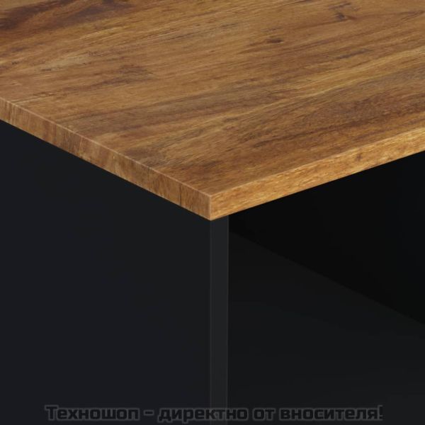 Маса за кафе, 80x50x40 см, манго масив и инженерно дърво