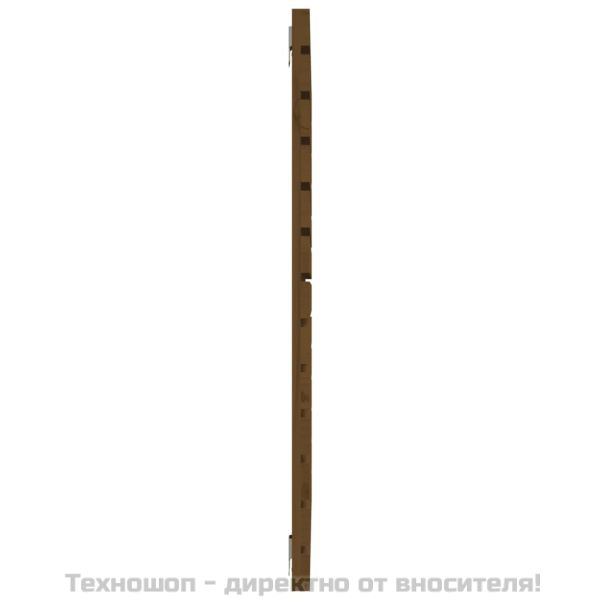 Стенна табла за спалня, меденокафява, 96x3x91,5 см, бор масив