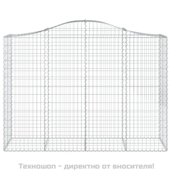 Габионни кошници арка 5 бр 200x50x140/160 см поцинковано желязо