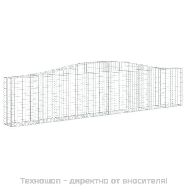 Габионни кошници арка 25 бр 400x30x80/100 см поцинковано желязо