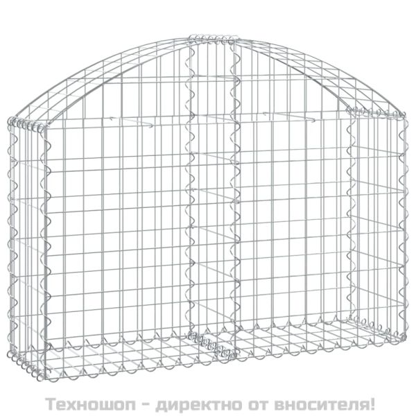 Дъговидна габионна кошница 100x30x60/80 см поцинковано желязо