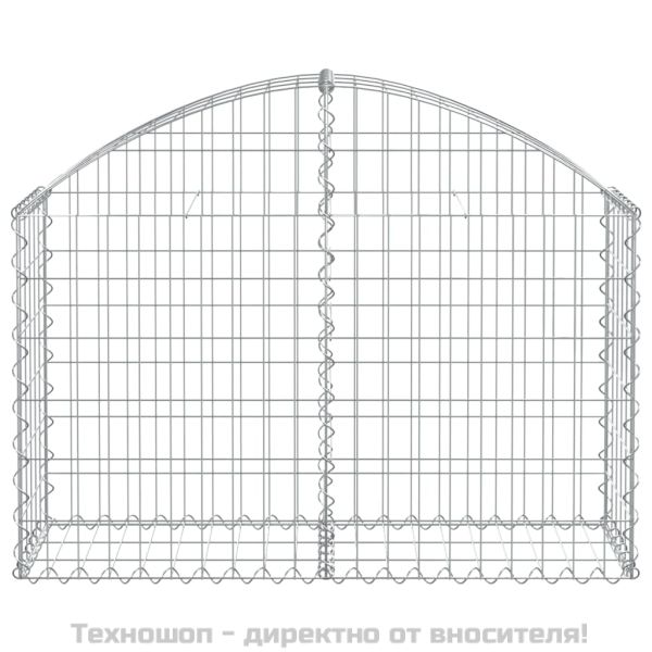 Дъговидна габионна кошница 100x30x60/80 см поцинковано желязо