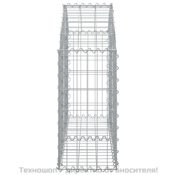 Дъговидна габионна кошница 100x30x60/80 см поцинковано желязо