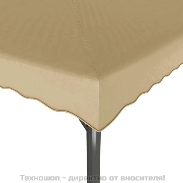 Шатра, таупе, 3x3 м, алуминий и стомана