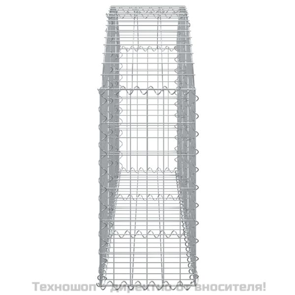 Дъговидна габионна кошница 150x30x60/80 см поцинковано желязо