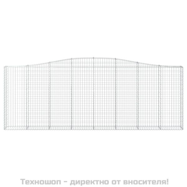 Габионни кошници арка 6 бр 400x30x140/160 см поцинковано желязо