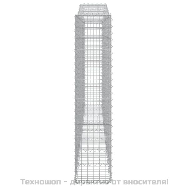 Габионни кошници арка 6 бр 400x30x140/160 см поцинковано желязо