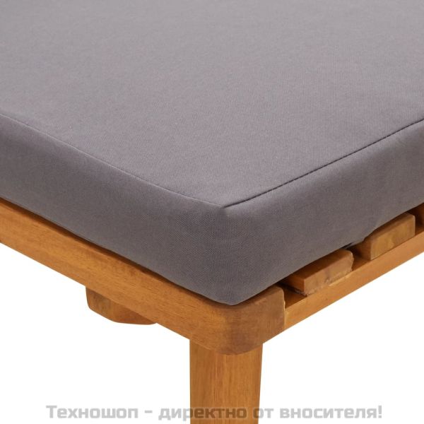 Градинско дневно легло, 200x65 см, акациево дърво масив