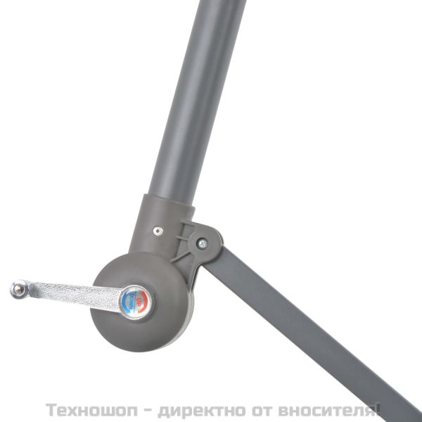 Конзолен градински чадър с алуминиев прът, теракота, 300 см