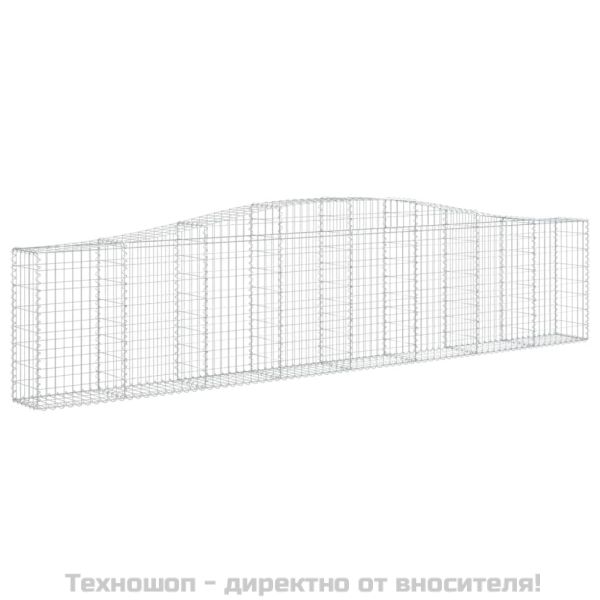 Габионни кошници арка 7 бр 400x30x80/100 см поцинковано желязо