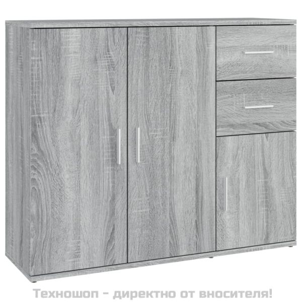 Сайдборд, сив сонома, 91x29,5x75 см, инженерно дърво