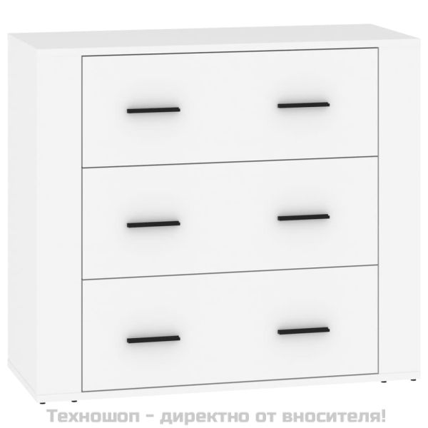 Сайдборди, 3 бр, бели, инженерно дърво