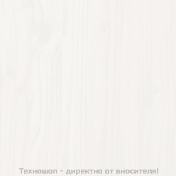 Компостер, бял, 82,5x82,5x99,5 см, борово дърво масив