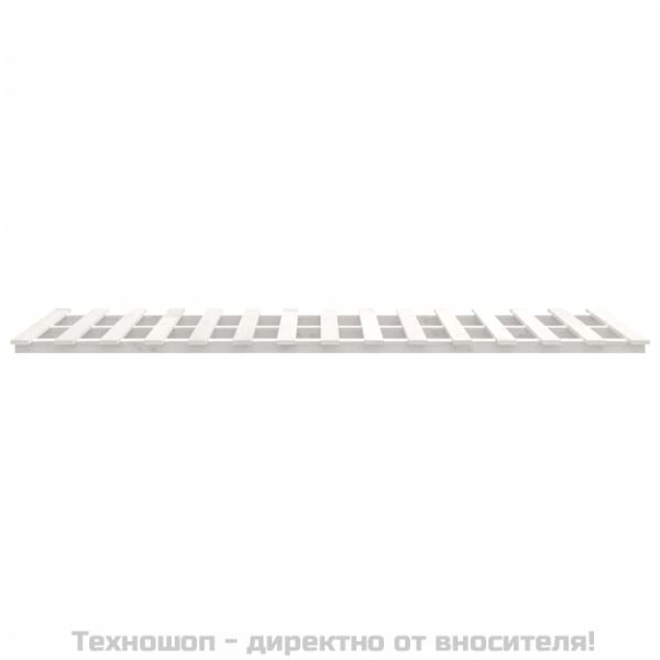 Рамка за легло, бяла, бор масив, 150x200 cм