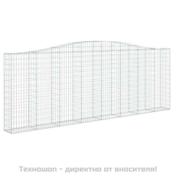 Габионни кошници арка 2 бр 400x30x140/160 см поцинковано желязо