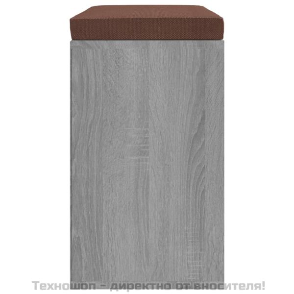 Шкаф за обувки, сив сонома, 103x30x48 см, инженерно дърво