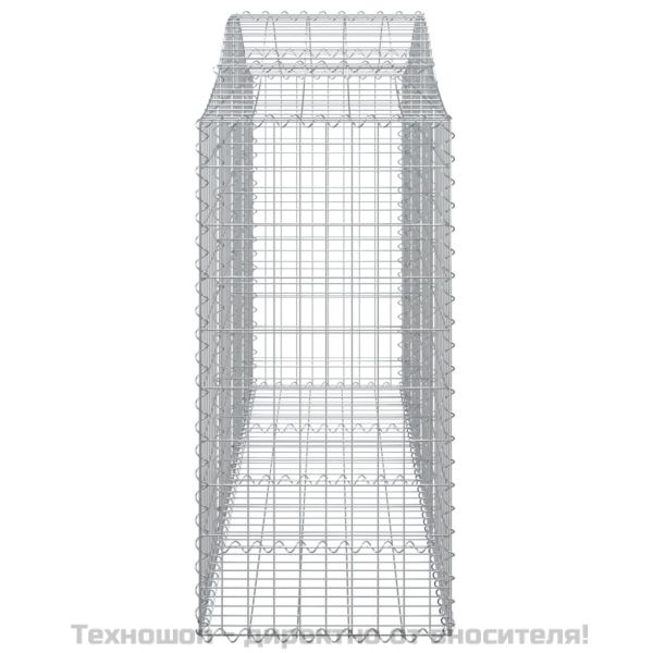 Габионни кошници арка 7 бр 200x50x120/140 см поцинковано желязо