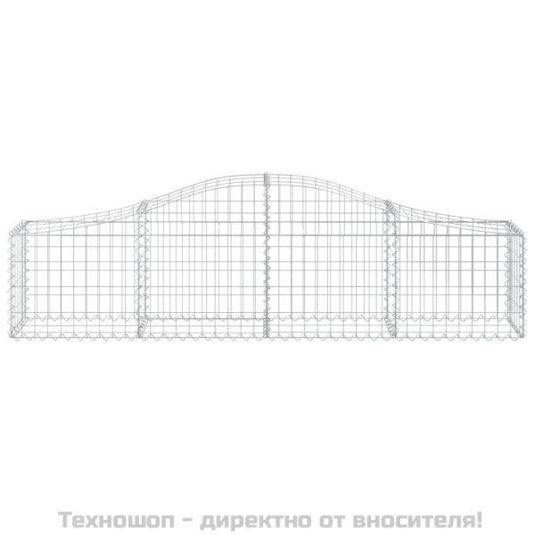 Габионни кошници арка 4 бр 200x30x40/60 см поцинковано желязо