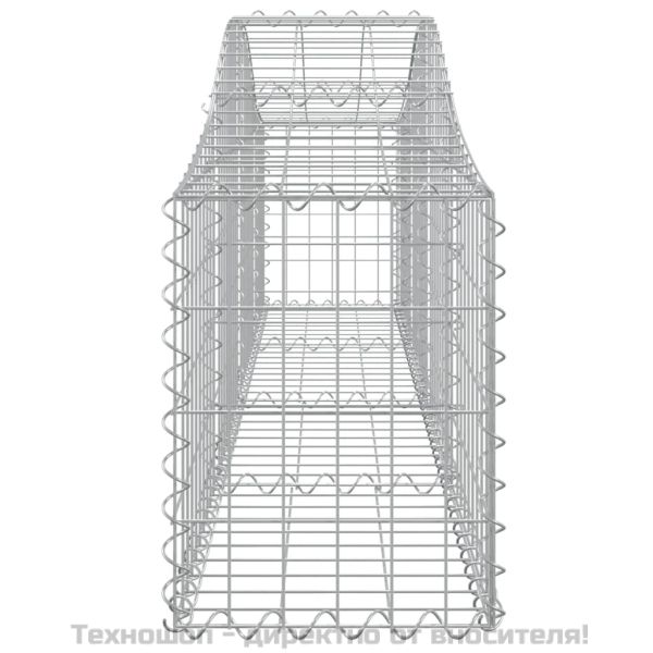 Габионни кошници арка 4 бр 200x30x40/60 см поцинковано желязо