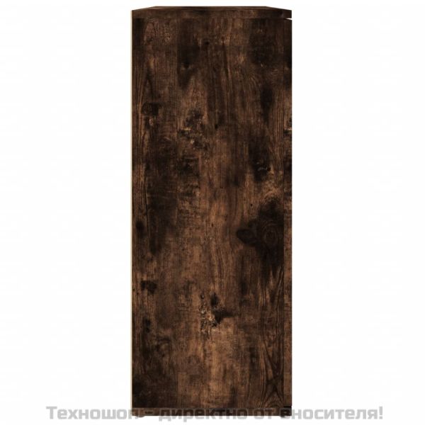 Сайдборд, опушен дъб, 91x29,5x75 см, инженерно дърво