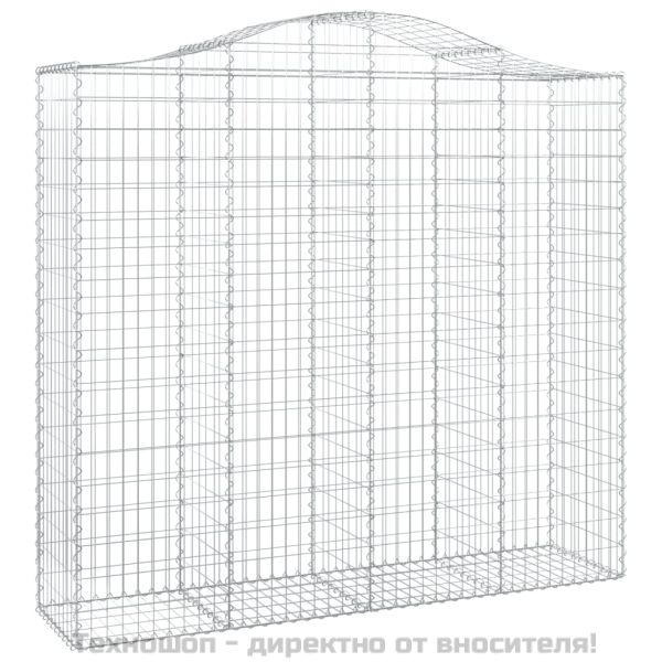 Габионни кошници арка 4 бр 200x50x180/200 см поцинковано желязо
