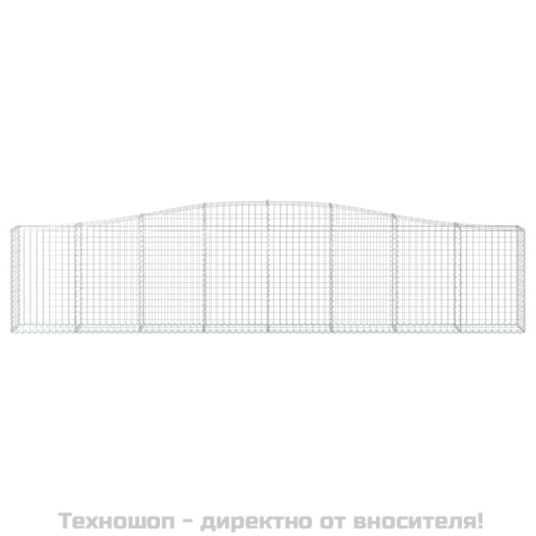 Габионни кошници арка 2 бр 400x30x80/100 см поцинковано желязо