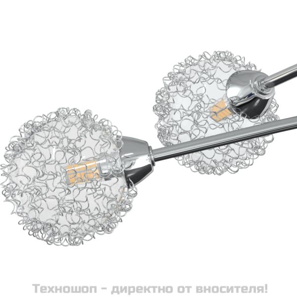 Лампа за таван с мрежести телени абажури за 5 LED крушки G9