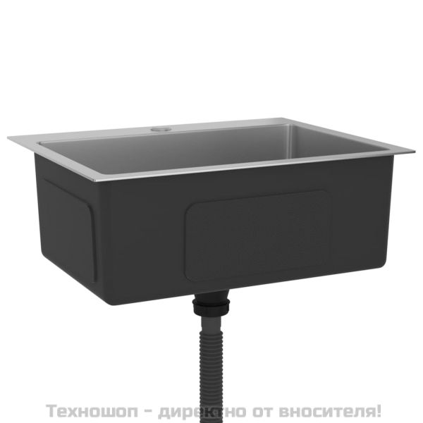 Ръчно изработена кухненска мивка, неръждаема стомана