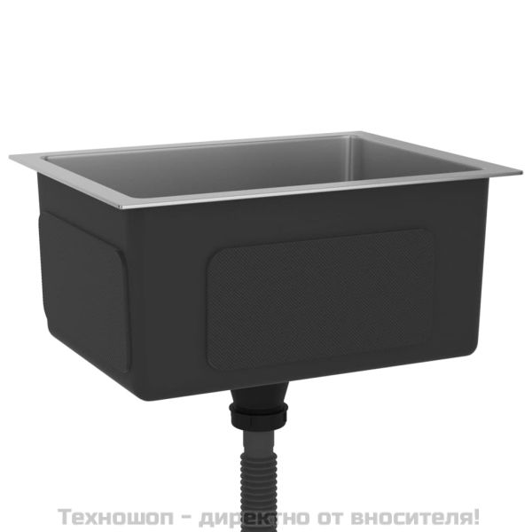 Ръчно изработена кухненска мивка, неръждаема стомана