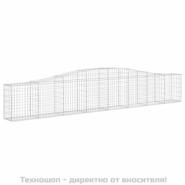 Габионни кошници арка 2 бр 400x30x60/80 см поцинковано желязо