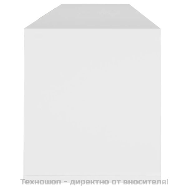 ТВ шкаф, бял, 120x30x40,5 см, инженерно дърво