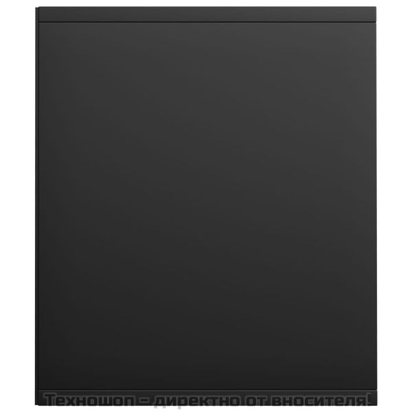 Библиотека/ТВ шкаф, черна, 36x30x143 см, инженерно дърво